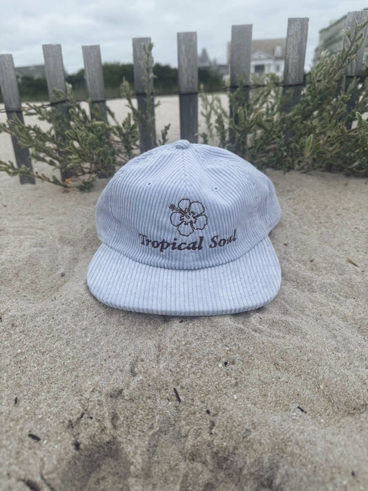 Light Blue Tropical Soul Corduroy Hat