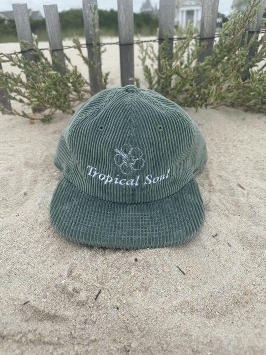 Sage Green Tropical Soul Corduroy Hat
